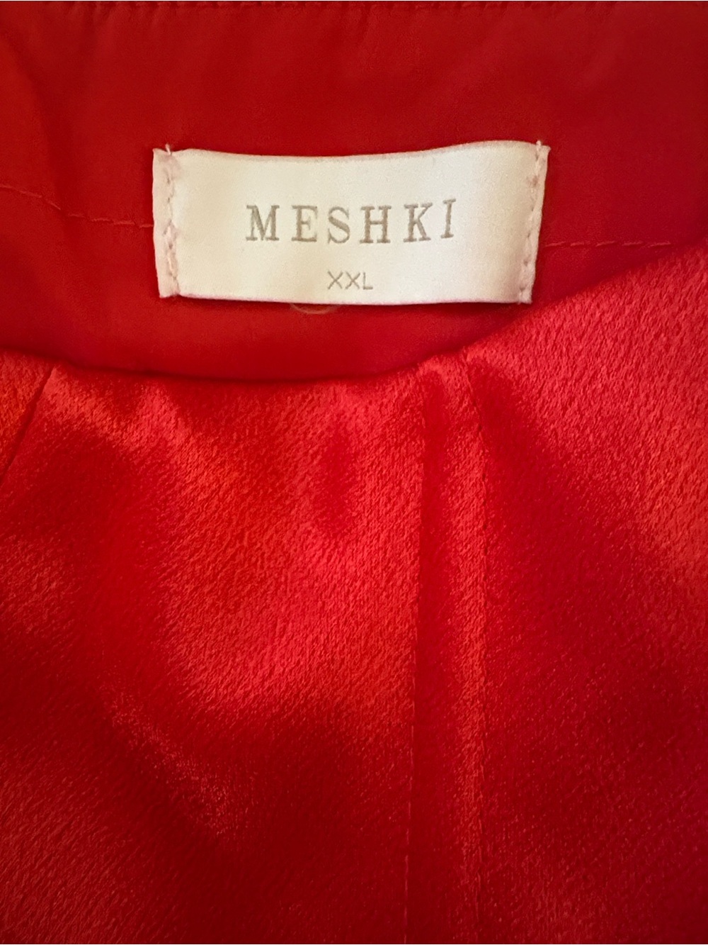 Red Satin-like Strapless Bustier Mini Dress - Picture 3 of 5